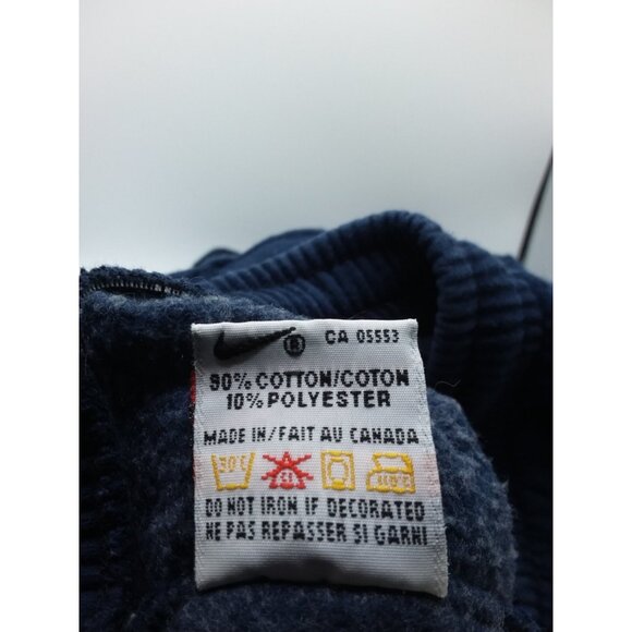 Vintage 90s Nike Men's Track Sweatpants Joggers Size XL Navy Made in Canada - Picture 6 of 9